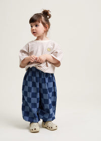 Murphy Checkerboard Balloon Denim Trouser