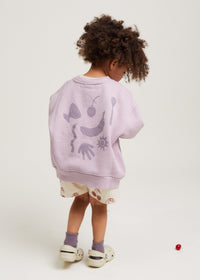 Carner Lilac Abstract Sweater