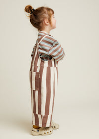 Blythe Choc Stripe Dungaree