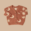 Baby Moon Knit Cardigan Russet