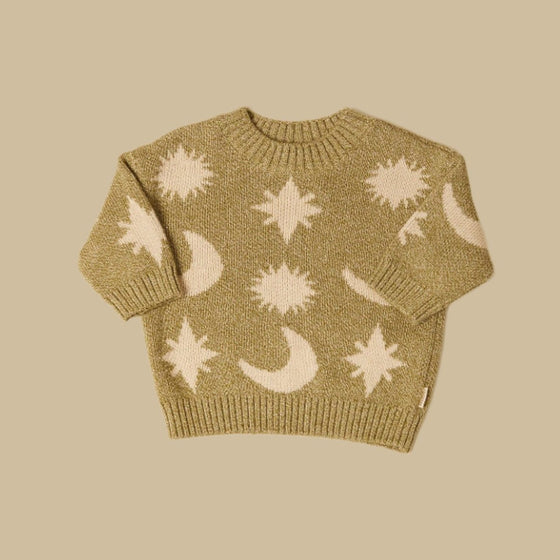 Cozmo Matcha Moon Star Sweater Baby