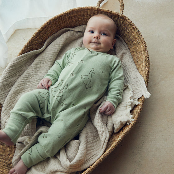 Smith Goose Onesie Sage