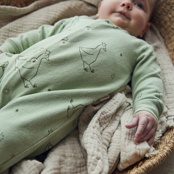 Smith Goose Onesie Sage