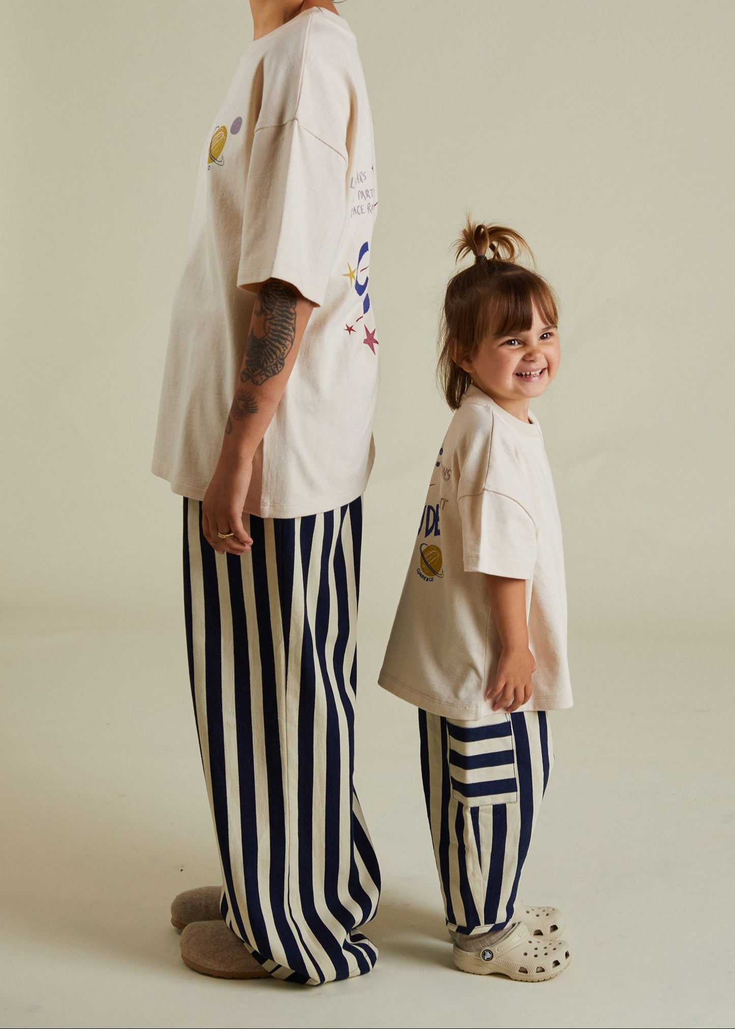 Cosmic Claude Tee - mini me - side