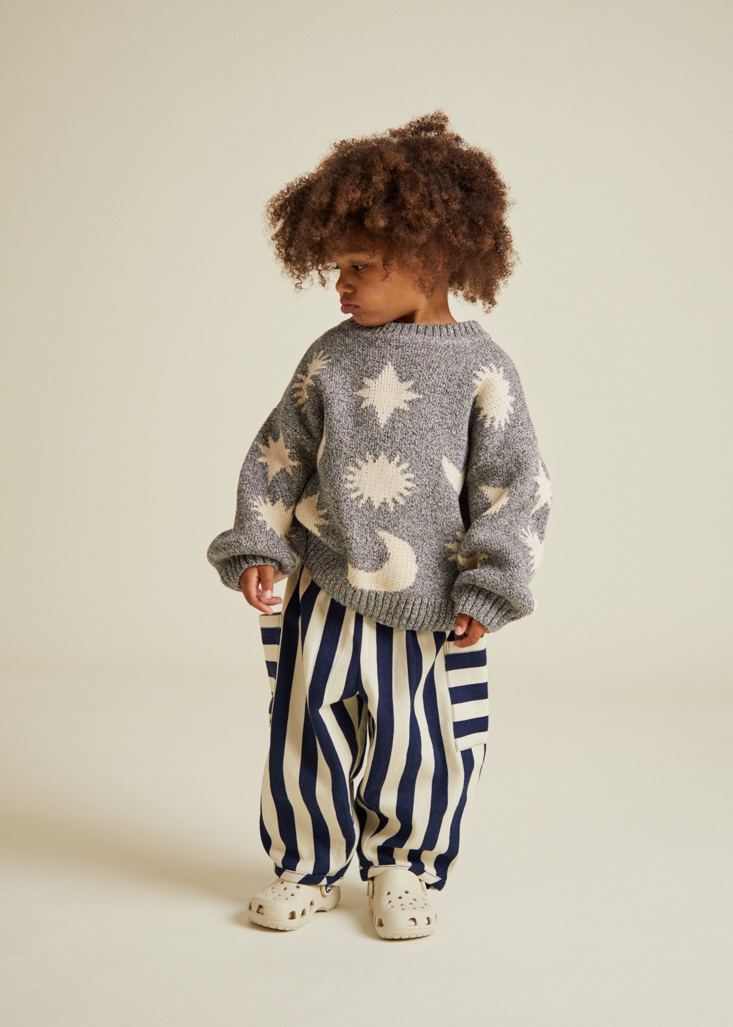 トップス Moon Motif Ribbed Knitted Pullover A sweater of the moon and stars : r/WitchesVsPatriarchy