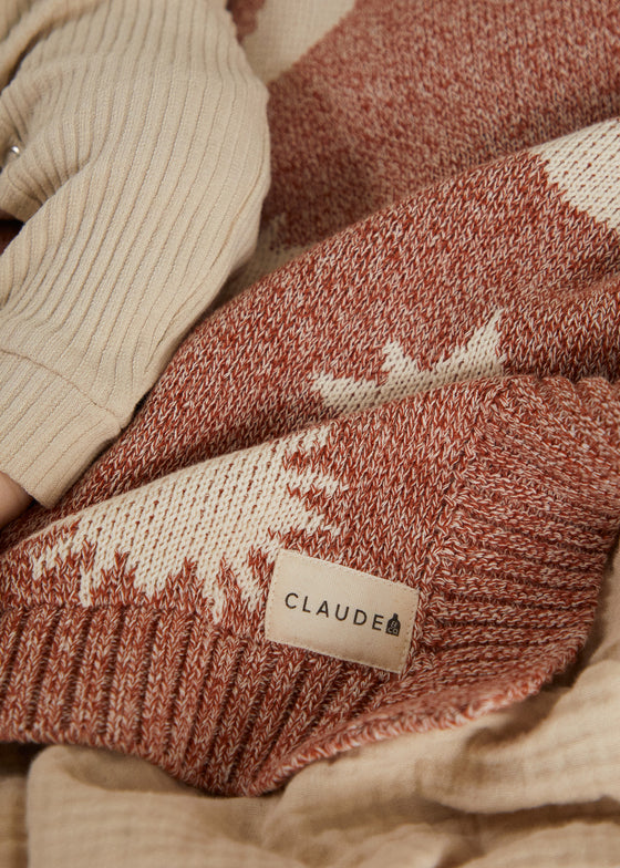 Cozmo Russet Moon Star Blanket