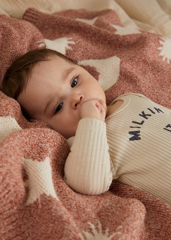 Cozmo Russet Moon Star Blanket