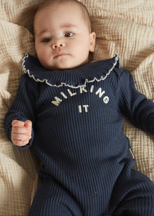  Bobbi Navy Collar Bib