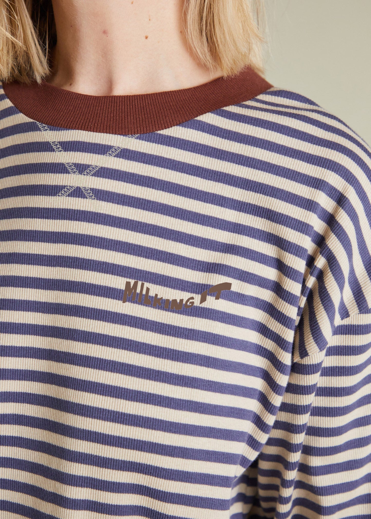 Jamie Inky Stripe Tee Adult - detail word