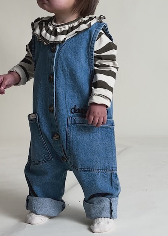 Wren Denim Sleeveless Overall