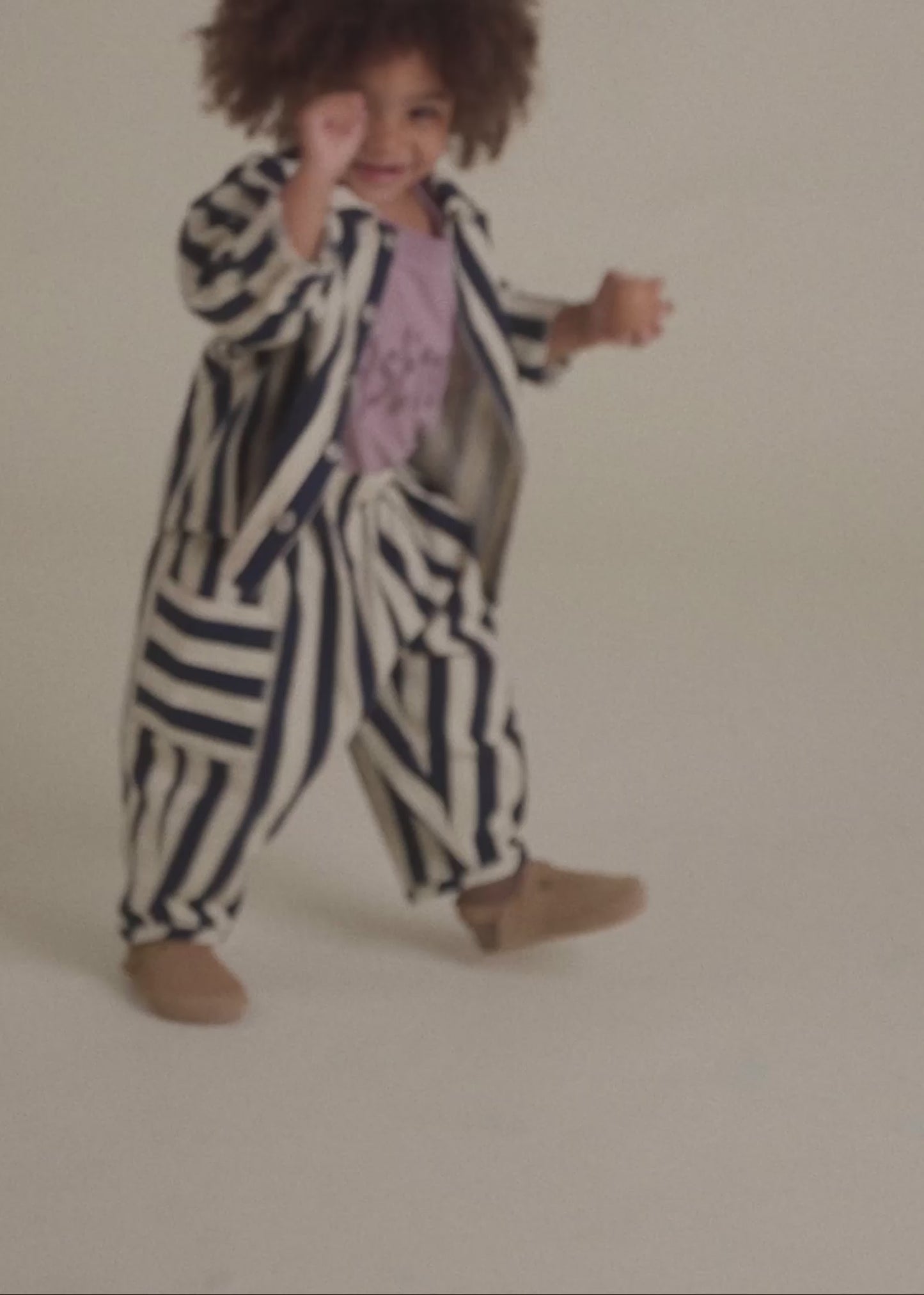 Emerson Midnight Stripe Trouser - PDP video