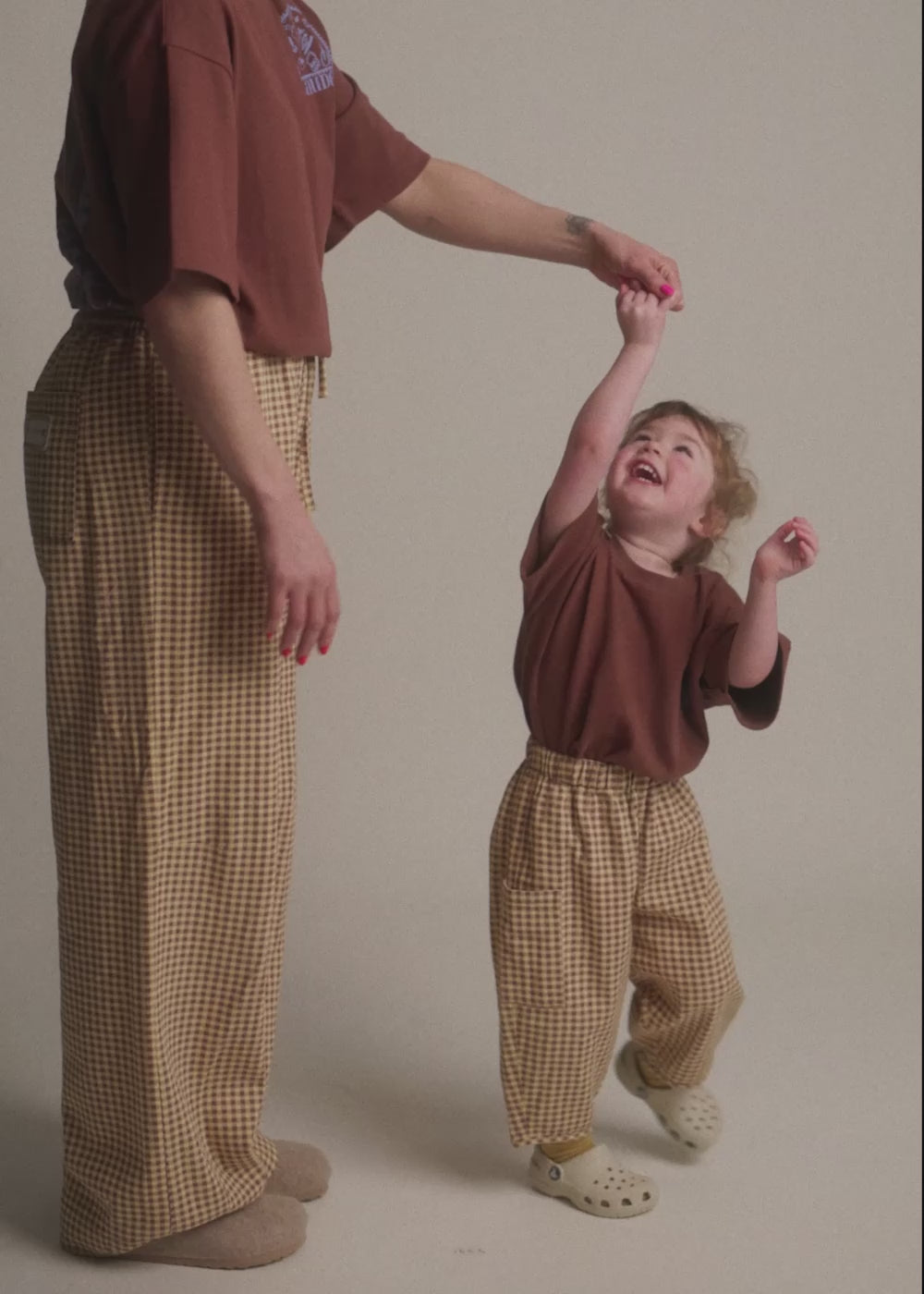 Lowe Ochre Gingham Trouser Adult