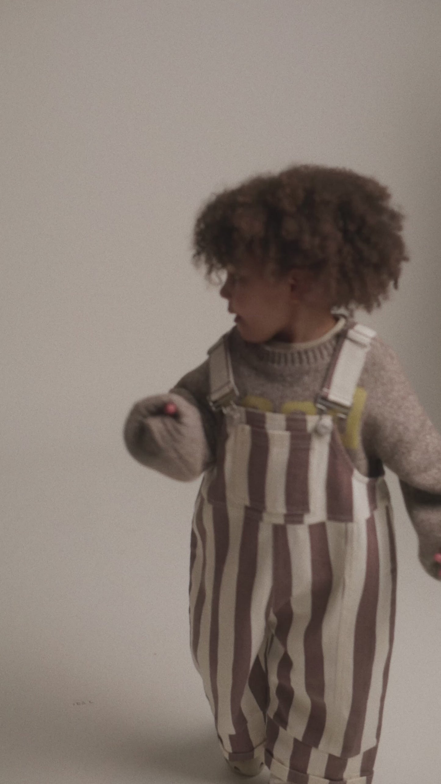 Blythe Choc Stripe Dungaree