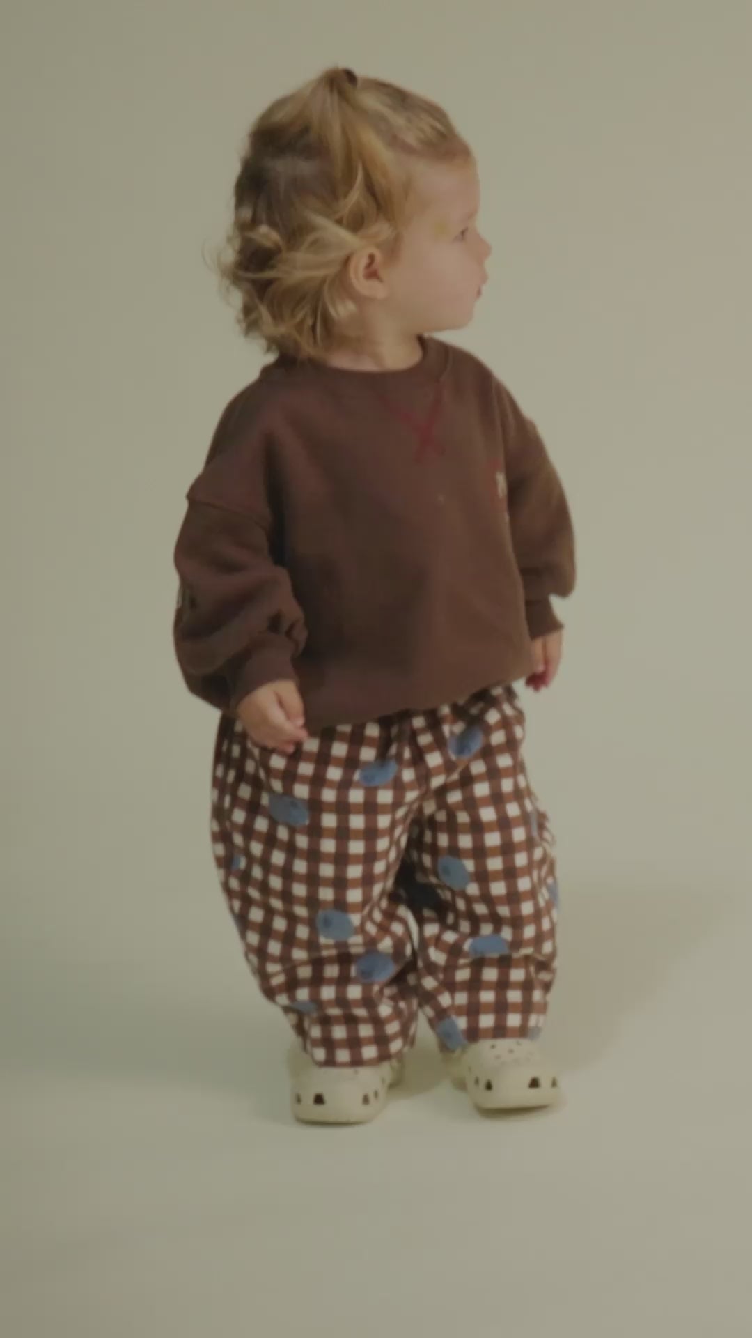 Rex Blueberry Gingham Trouser