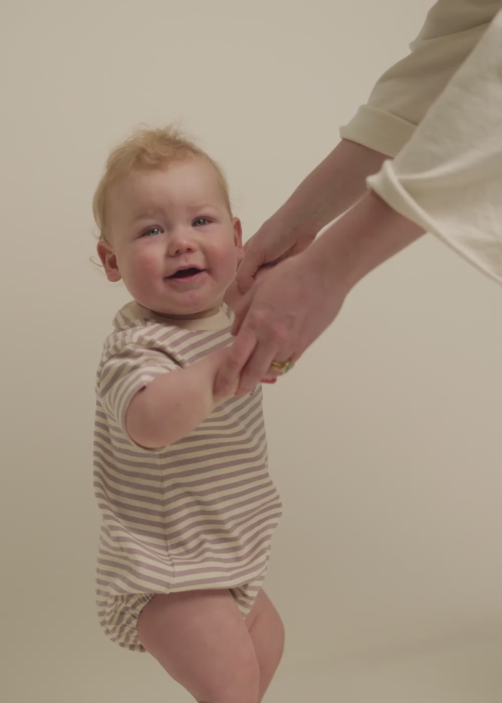 Devon Lilac Stripe Romper