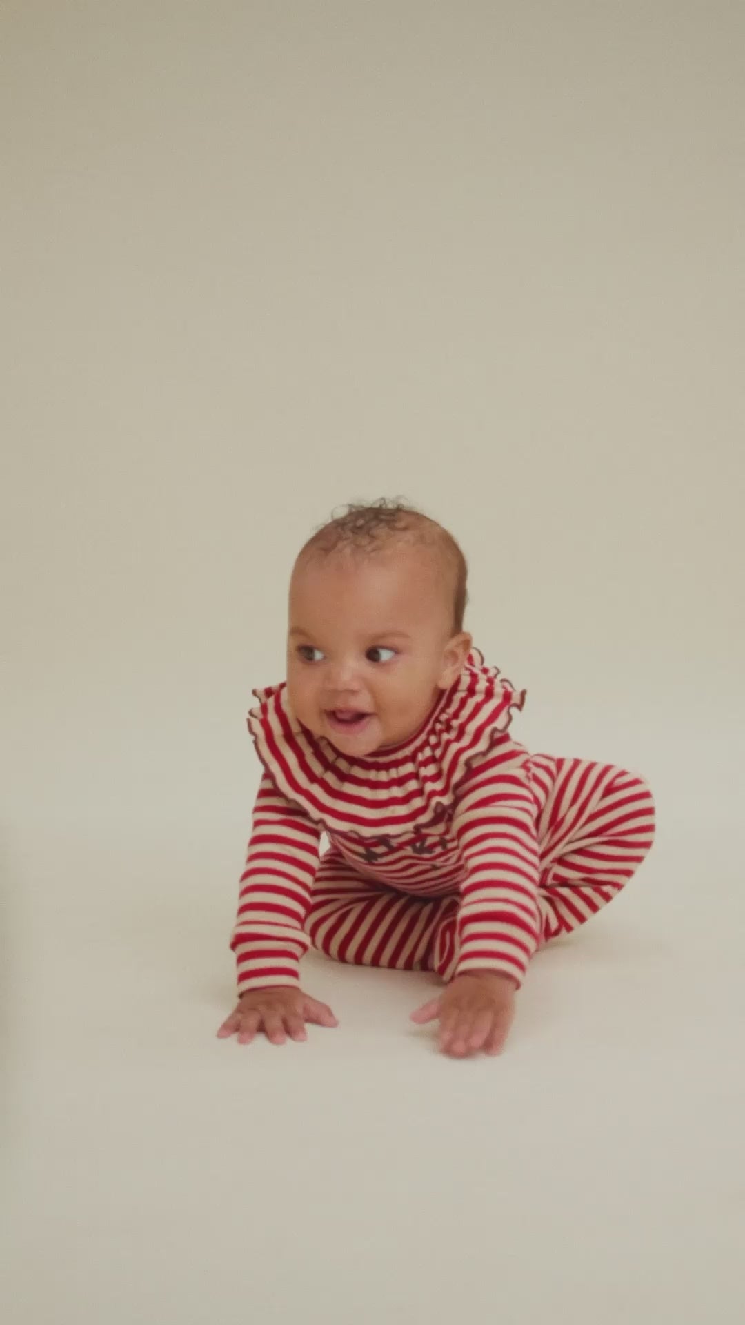 Milking It Crimson Stripe Onesie