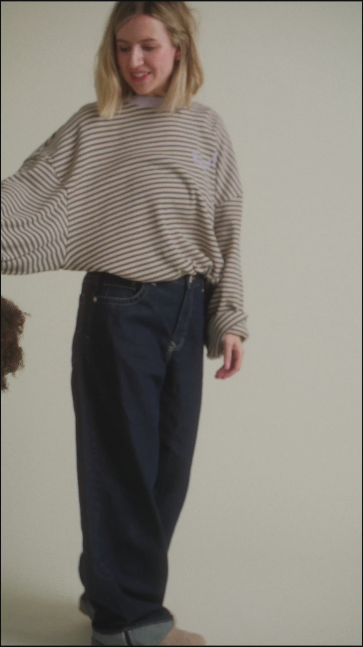 Jamie Stripe Slate Top